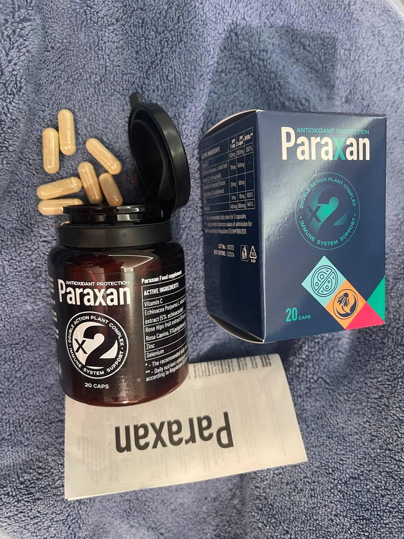 Paraxan — cápsulas com vitamina C e equinácea